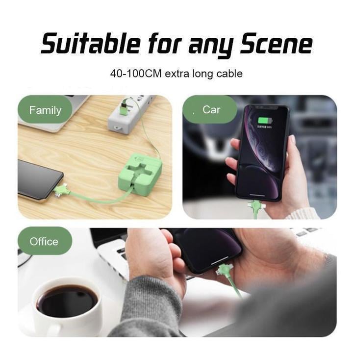 🎄Christmas Hot Sale - 49% OFF 🎁 3-in-1 Data Cable Phone Stand