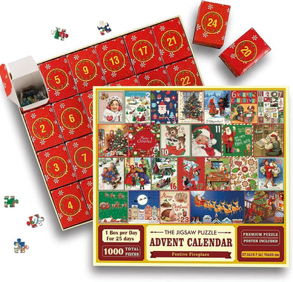 🎄Christmas Advent Calendar Jigsaw Puzzle 1000pcs🧩