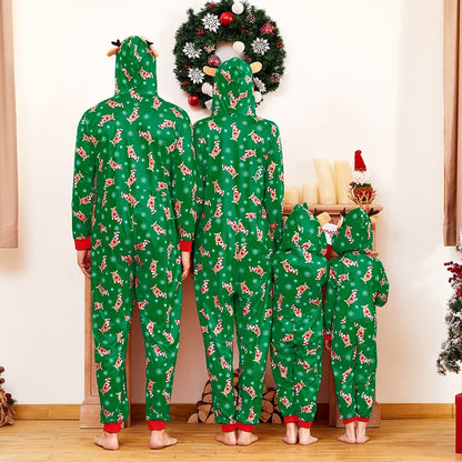 🎁Christmas Family Matching Hoodie Pajamas Reindeer Romper Long Sleeve