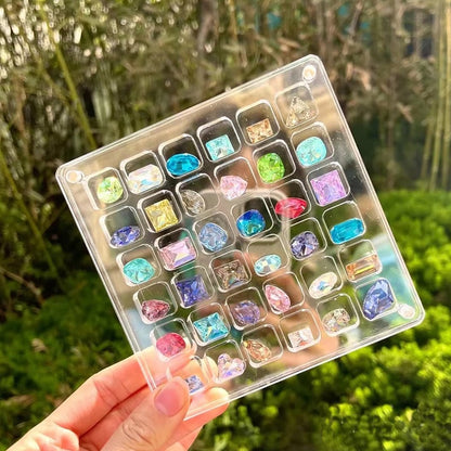 🌊Acrylic Magnetic Seashell Nail Diamond Display Box