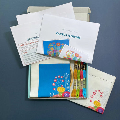 🔥LAST DAY 49% OFF-Interesting Cactus Hand Embroidery Kit