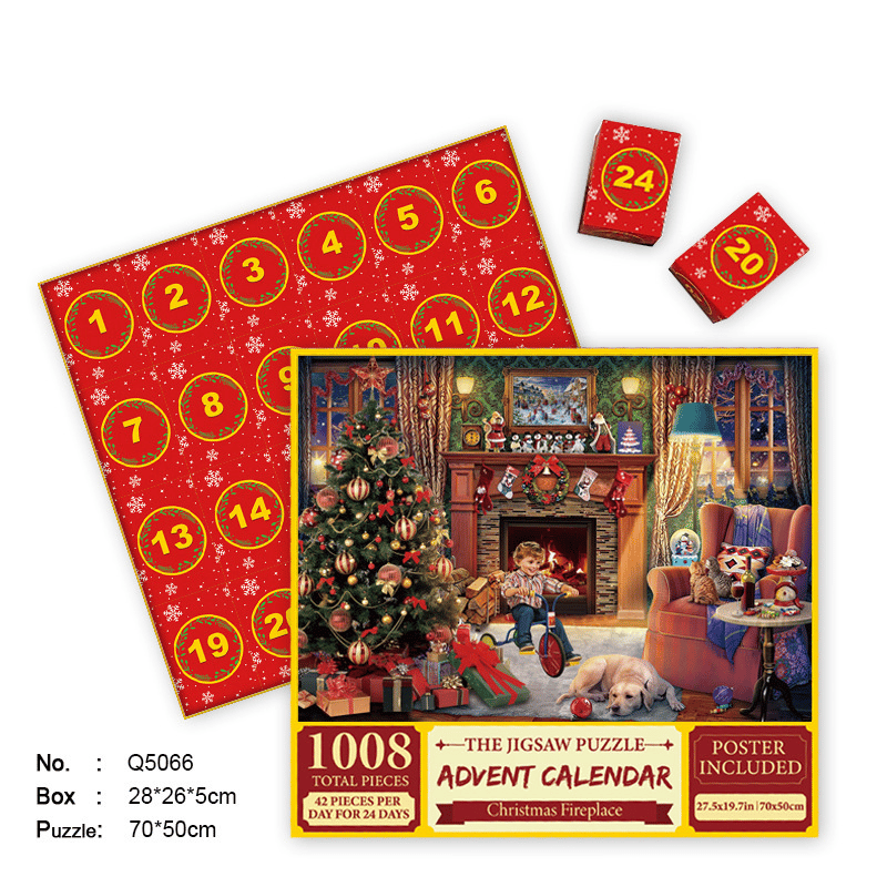 🎄Christmas Advent Calendar Jigsaw Puzzle 1000pcs🧩