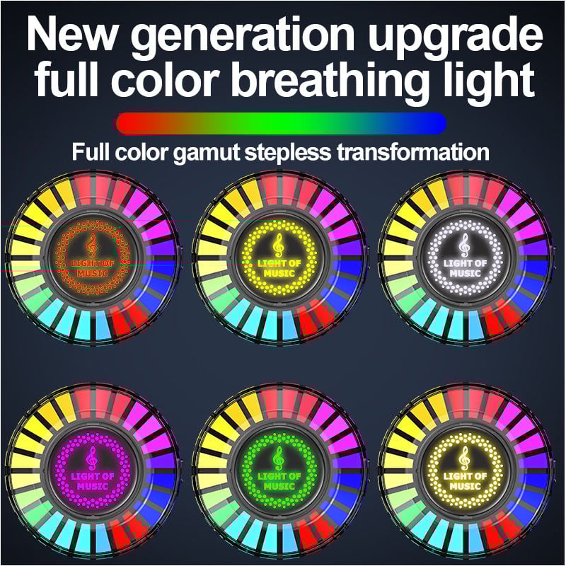 🌈Car RGB LED Rhythm Ambience Light with Voice Control🚗