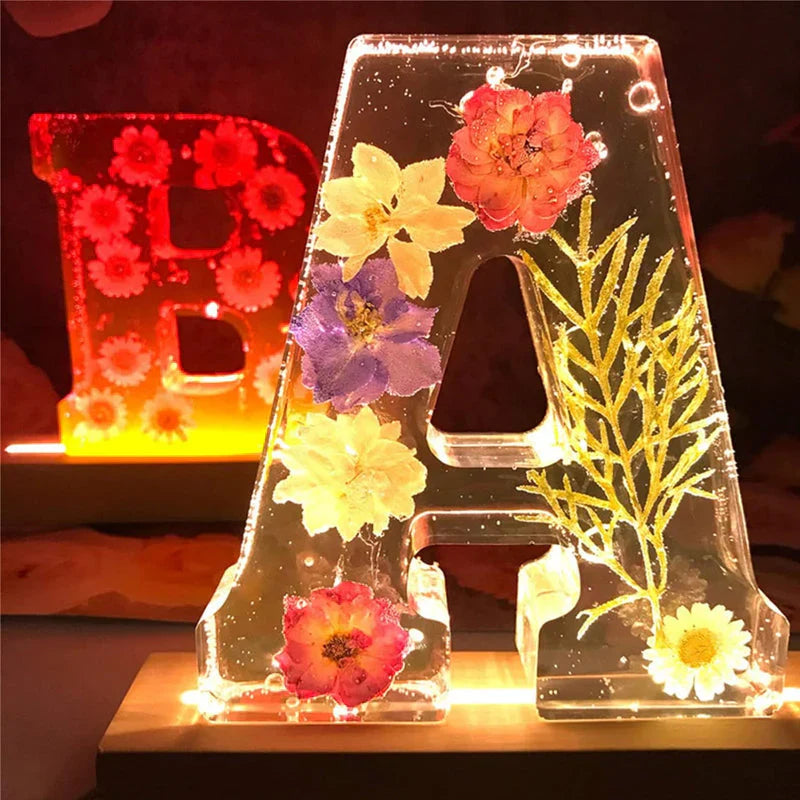 🌸Floral Resin Night Light