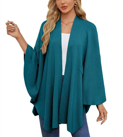 💥Last Day Promotion 49% OFF💥💕Elegant Shawl Wraps Soft Open Front Poncho Sweater💃💃