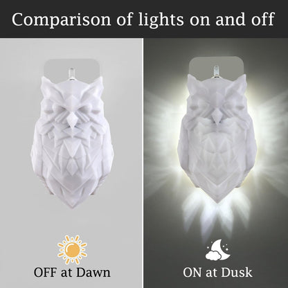 3D Animal Owl Wall Light