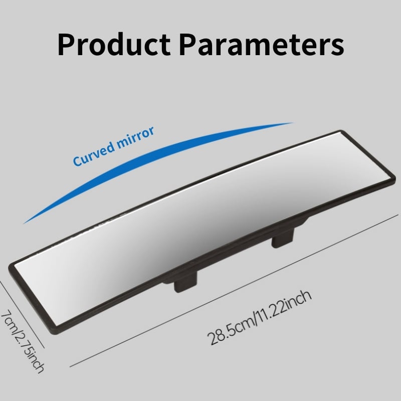 🔥High-Definition Reversing Auxiliary Mirror: Wide-Angle, Anti-Fog, and Anti-Glare Curved Design!