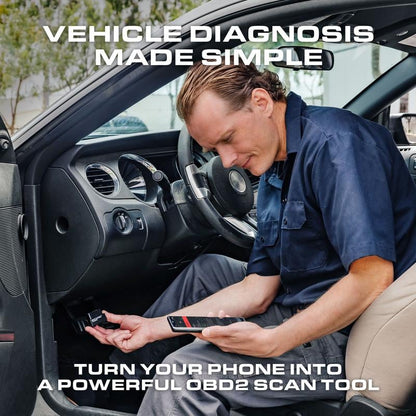 🚗OBD II Bluetooth 5.0 Adapter- Works for All OBD Compliant Cars 1996 & Newer