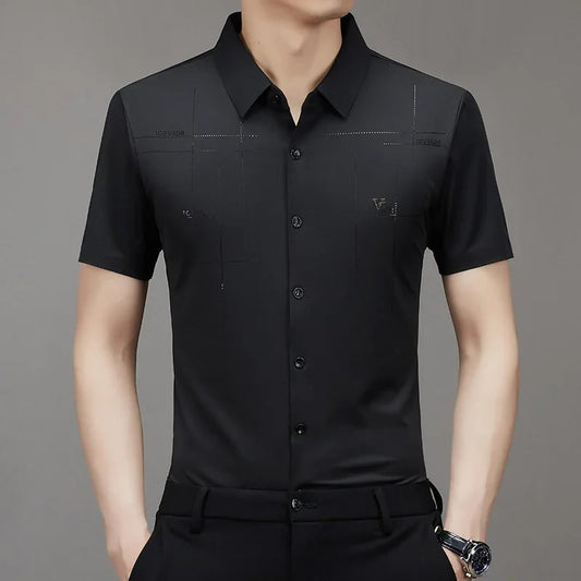 MEN'S ICE SILK BUSINESS SHIRT