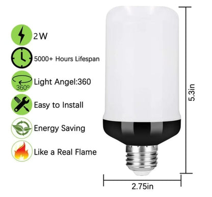 🔥LED Flame Light Bulb With Gravity Sensing Effect