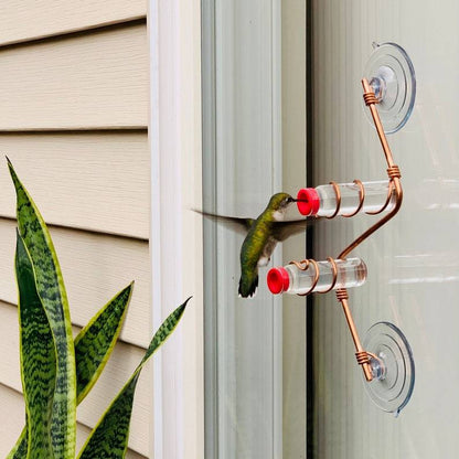 🔥Geometric Window Hummingbird Feeder🐦