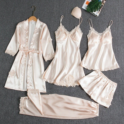5 PIECES NIGHT DRESS