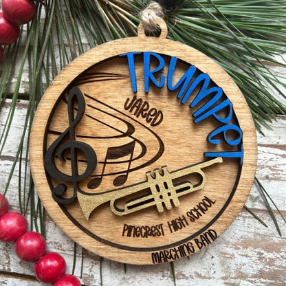 🎼Personalized Band Christmas Tree Ornament
