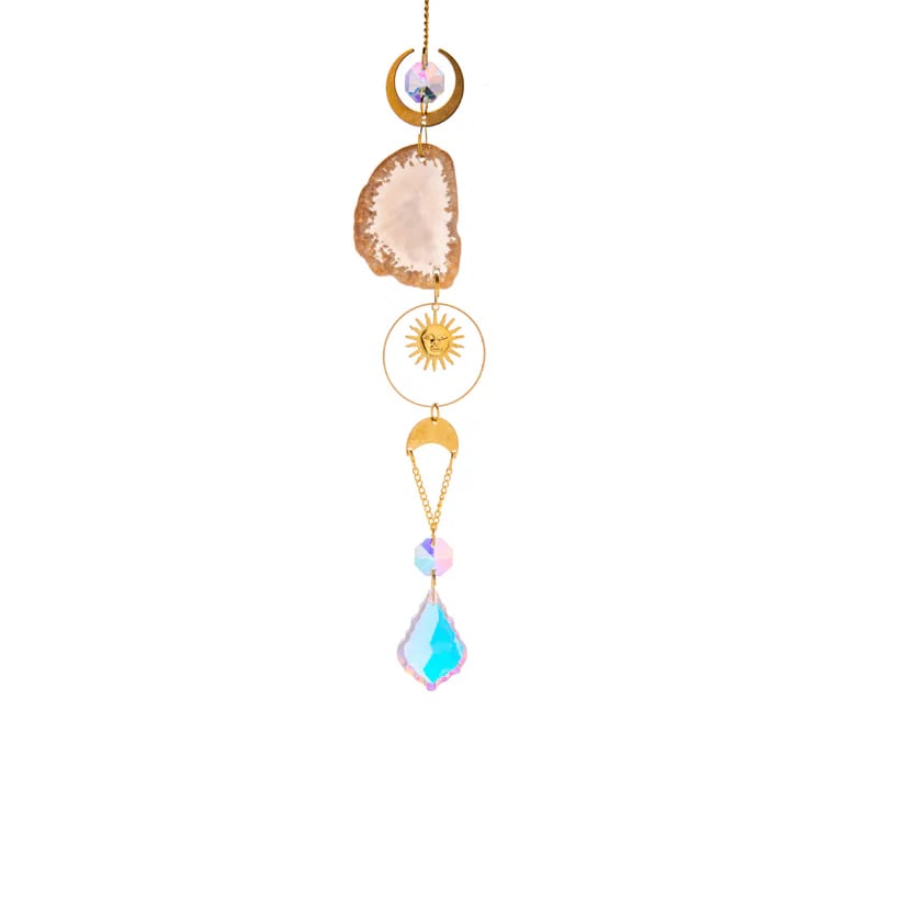 🌈Beautiful Crystal Suncatcher With Prisms Pendants💎