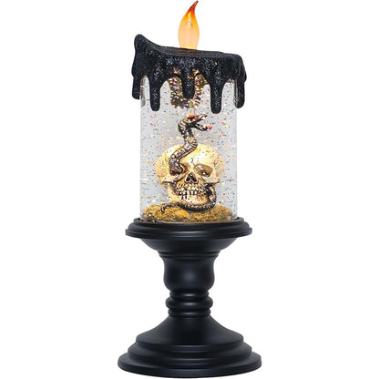 🔥Halloween Sale 57% Off -🎃Halloween Snow Globe Flameless Candle with Timer