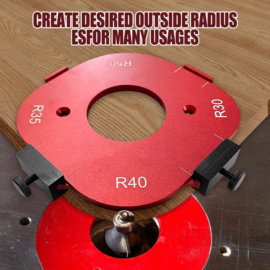 Woodworking Round Corner Radius Templates