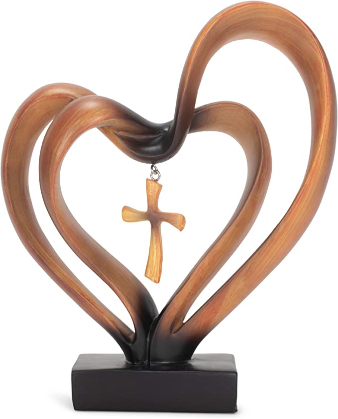 🔥 Easter Jesus Entwined Hearts Cross💞