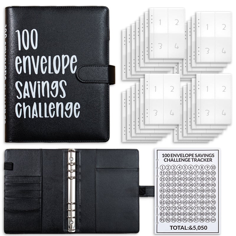 ✨Limited Time Discount✨- ✉️100 Envelope Challenge Binder | Easy And fun Way To Save Money