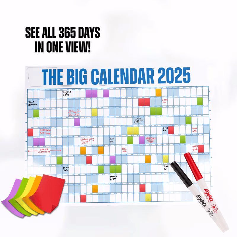 🎁Last Day Promotion 49% OFF🔥The Big Class Calendar 2025 | Dry Erase