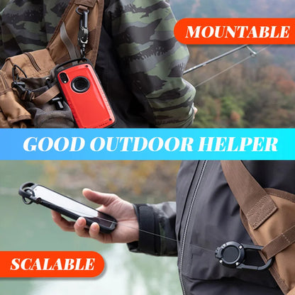 Outdoor Automatic Retractable Wire Rope Lure Tactical Keychain