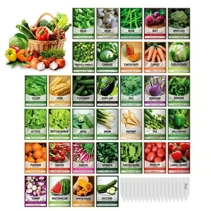 🔥Last Day 49% OFF 🔥Vegetable Seed Vault Kit | 35 Varieties
