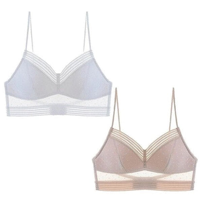 Starry Bra - Low Back Wireless Lifting Lace Bra