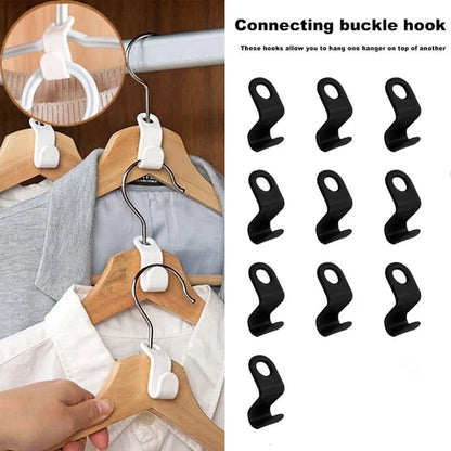 Space-Saving Clothes Hanger Connector Hooks ( 10pcs/set )