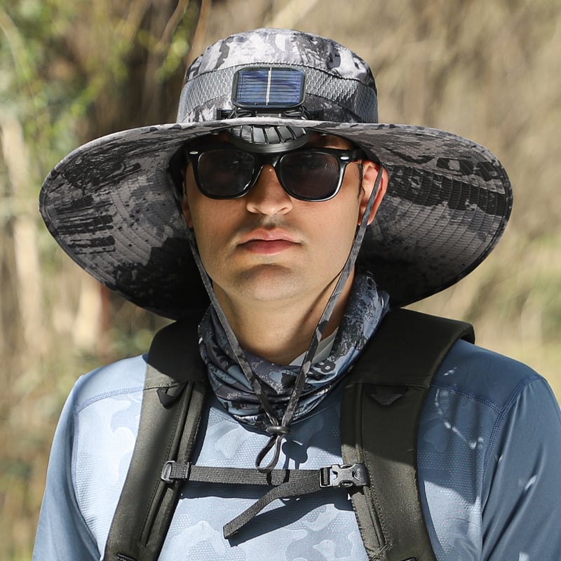 🏆 50K+ SOLD! 70% OFF – Almost Gone-⚡2025 New Ultralight Solar Fan Sun Hat – Lighter Than a Baseball!⚾(Only 11oz)