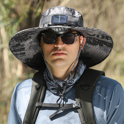 🏆 50K+ SOLD! 70% OFF – Almost Gone-⚡2025 New Ultralight Solar Fan Sun Hat – Lighter Than a Baseball!⚾(Only 11oz)
