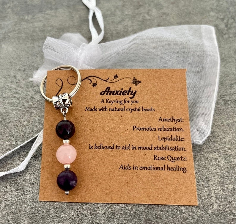 🌟Natural crystal keychain 🌟