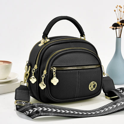 ✨Mother's Day Sale🎁multifunctional compartment Adjustable wide shoulder strap leather bag