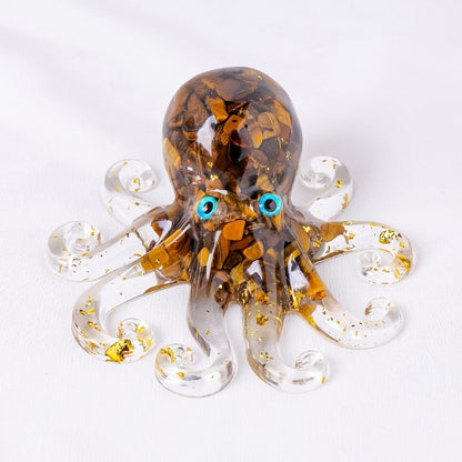 🔮Natural Crystal Gravel Octopus Decor🐙