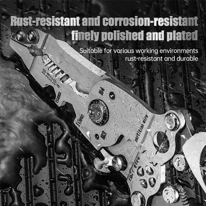 💥2025 New Upgrade💥Multifunctional Folding Wire Stripper-Professional Electrician Tool