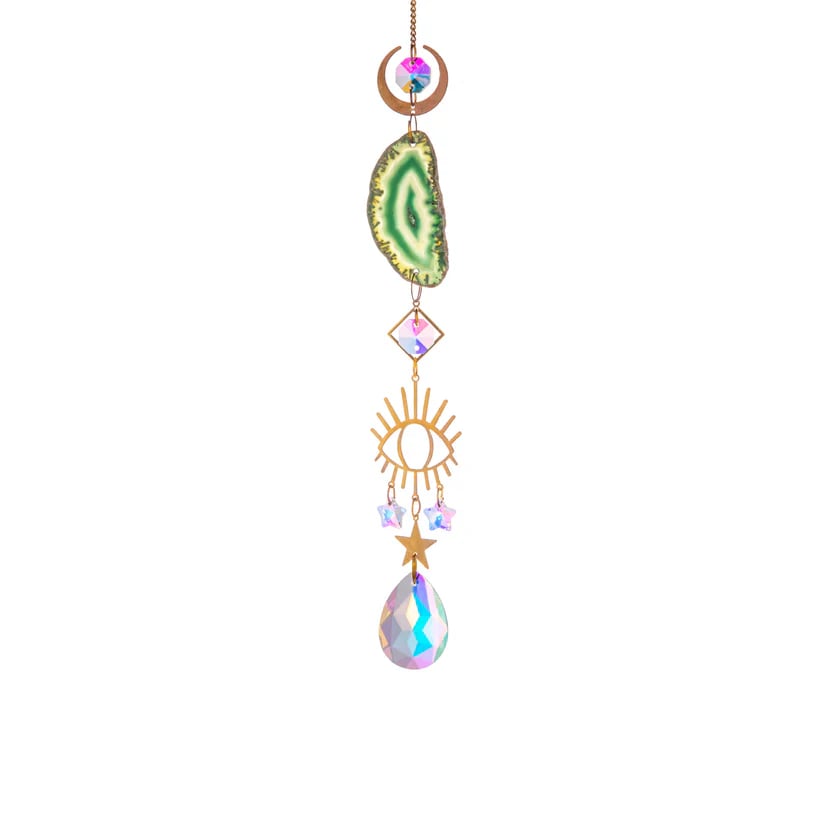🌈Beautiful Crystal Suncatcher With Prisms Pendants💎