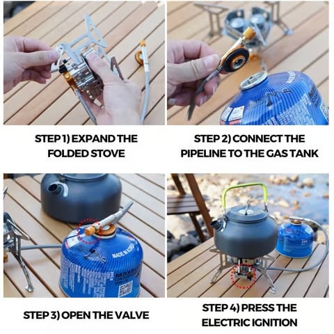 🔥Camping Outdoor Windproof Gas Burner