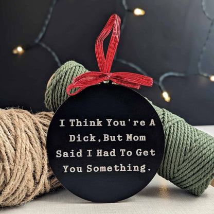 😈Dark Humor Sibling Christmas Ornament