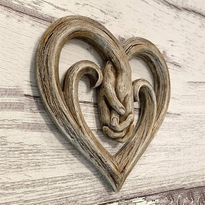🔥 Hot Sale - Heart Holding Hands Wall Decor - Forever Love