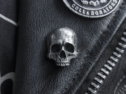 Retro Gothic Skull Brooch