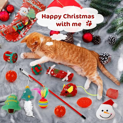 🔥Last 48 hours 57% OFF - 🐱2024 Christmas Countdown Pet Toys Advent Calendar