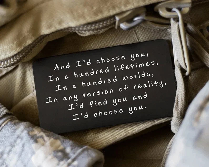 Last Day 75% OFF - ✍️Metal Engraved Card - Message of Love💞