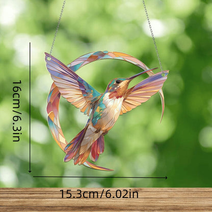 💥LAST DAY 70%OFF💥 - 💖Hummingbird Suncatcher Colorful Ornament Window Hanging