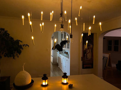 Fantasy Floating Candles with Wand Remote