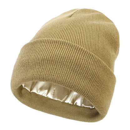 🎊Cyber Monday Deal!🎉Satin Lined Knit Beanie Hat
