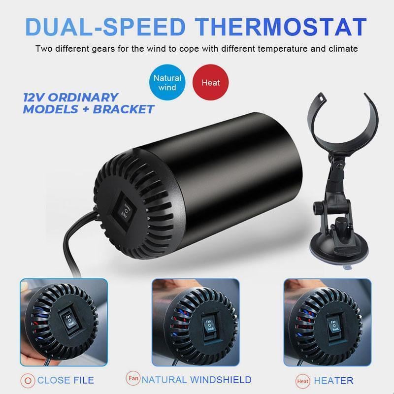 🚗Fast Heating Cup Shape Car Warm Air Blower😎