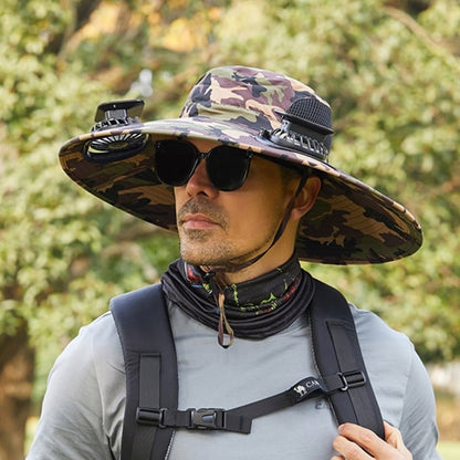 2025 New Solar Fan Outdoor Fishing Hat