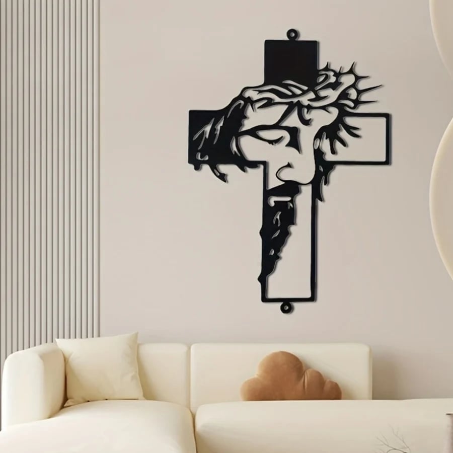 🔥Last Day Promotion-70% OFF🔥Jesus Cross Metal Sign Christ Wall Art Decor