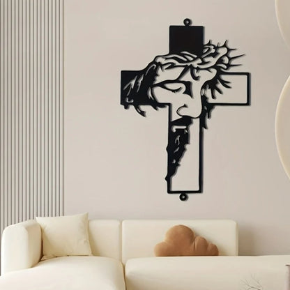 🔥Last Day Promotion-70% OFF🔥Jesus Cross Metal Sign Christ Wall Art Decor