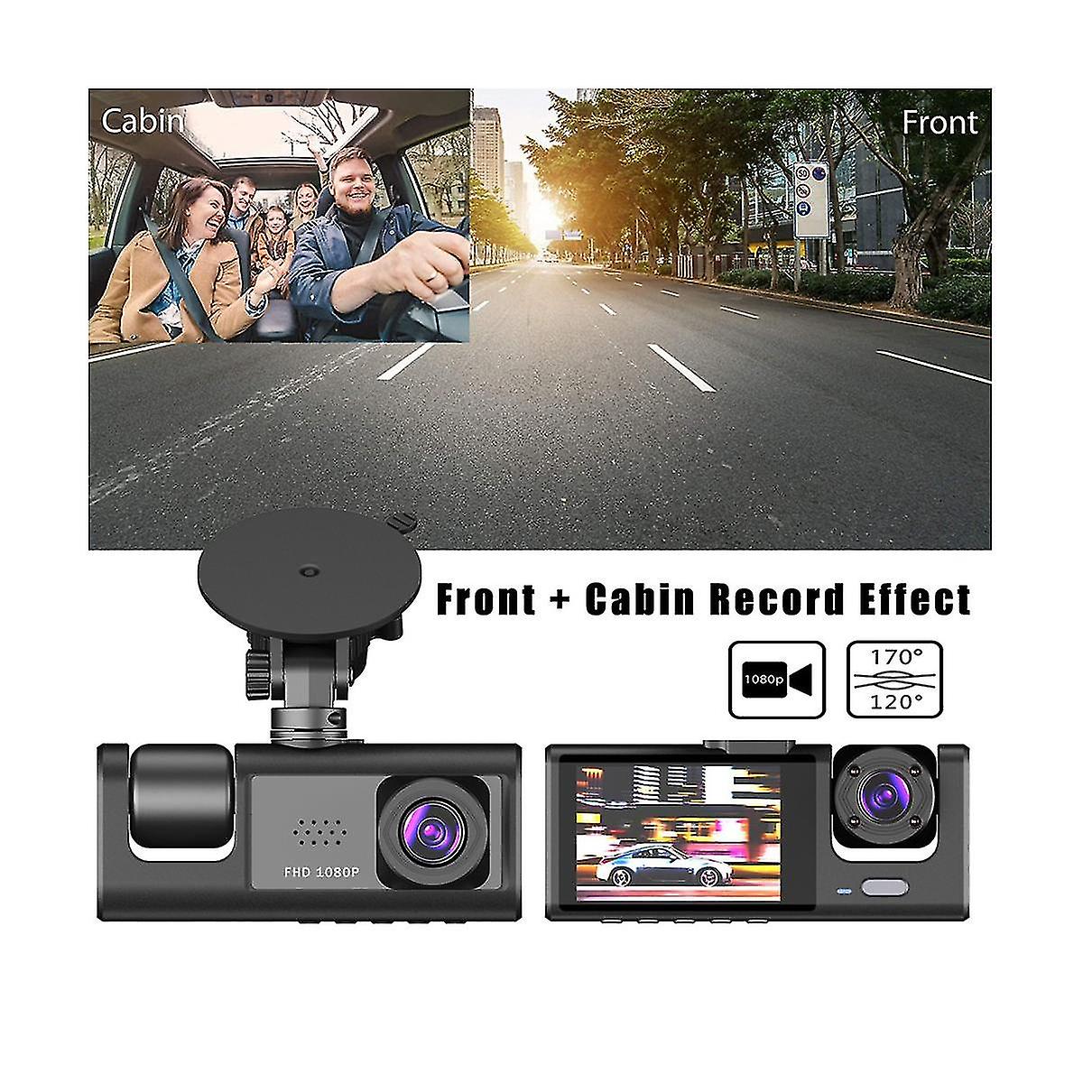 2-Inch Screen Wifi Link 1080P HD Dashcam with Night Vision 2/3 Lenses