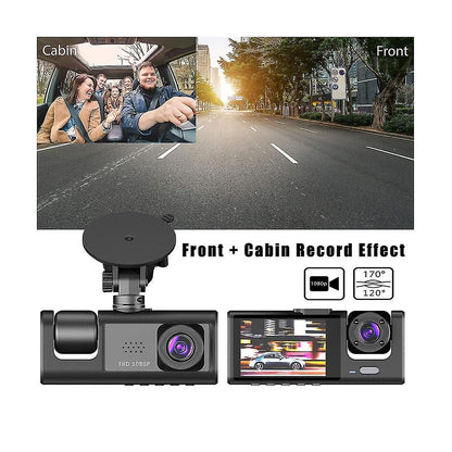 2-Inch Screen Wifi Link 1080P HD Dashcam with Night Vision 2/3 Lenses