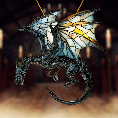 🔥Gothic Dragon Personalized Window Hanging Suncatcher